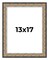 13x17 Ornate Picture Frame with UV-Resistant Acrylic & Acid Free Backing, Available in 5 Finishes - Black, Brown, Gold, Silver, White